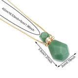 Collier pendentif rond en pierre