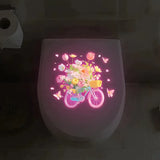Sticker mural lotus phosphorescent
