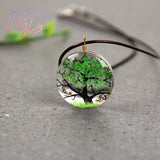 Pendentif rond arbre de vie