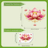 Sticker mural lotus phosphorescent