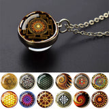 Collier pendentif Cube de Metatron