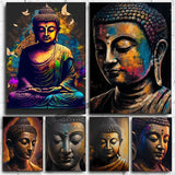 Tableau Bouddha doré sur toile