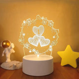 Lampe veilleuse LED 3D illusion