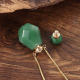 Collier pendentif rond en pierre
