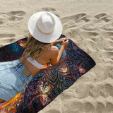 Serviette de plage motif Bouddha