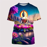 T-shirt Bouddha Shakyamuni imprimé 3D