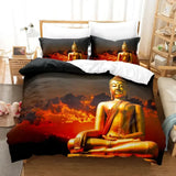 Housse de couette Bouddha imprimée