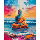 Peinture par numéros Bouddha sur toile