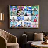 Peinture au diamant Bouddha et fleurs porté