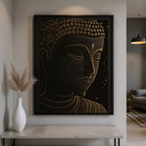 Tableau bouddha sur toile sans cadre porté
