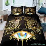 Housse de couette lotus chakras bohème