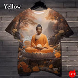 T-shirt Bouddha imprimé 3D