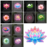 Sticker mural lotus phosphorescent