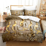 Housse de couette Bouddha imprimée