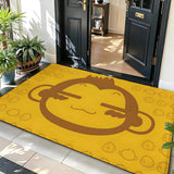 Tapis de sol flanelle visage souriant