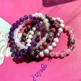 Bracelet bouddhiste en perles d'agate