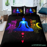 Housse de couette lotus chakras bohème