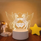 Lampe veilleuse LED 3D illusion