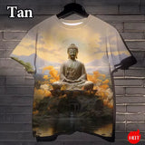 T-shirt Bouddha imprimé 3D