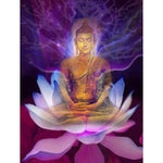 tableau peinture zen bouddha psychedelic