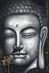 tableau bouddha gris
