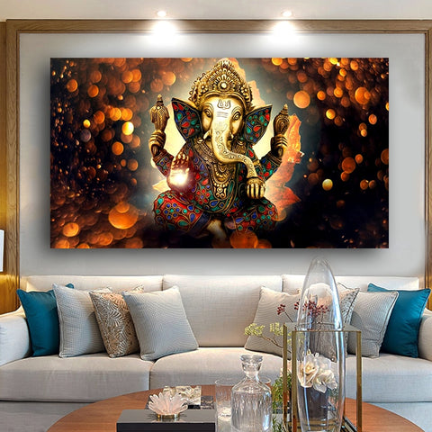 bouddha elephant tableau