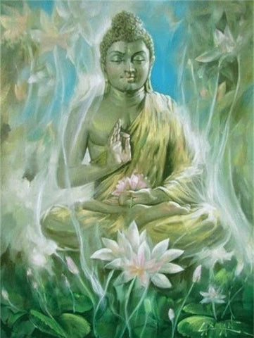 Tableau Bouddha <br> Nature