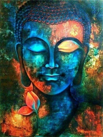Tableau Zen Bouddha <br> avec du bleu