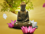 Tableau Zen Bouddha <br> fleur de lotus