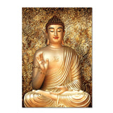 tableau zen bouddha d'or
