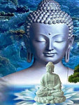 tableau bouddha thailande