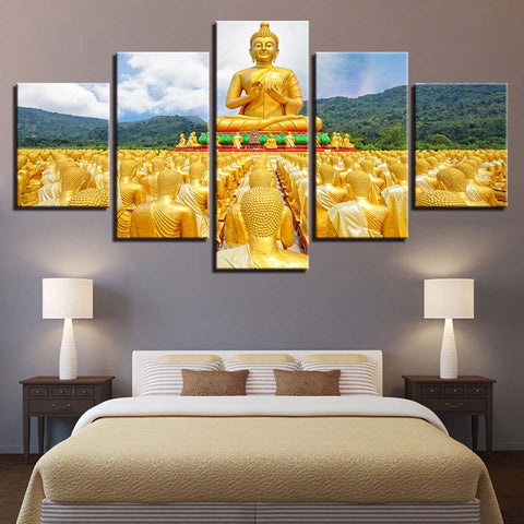 bouddha tableau zen 3d panoramique